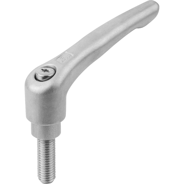 Adjustable Handle Size:3 M08X25 Stainless Steel, Blasted, Comp:Stainless Steel